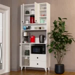 Аtlas Кафе Агол Мултифункционален Плакар / Бела - Image 4