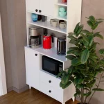 Аtlas Кафе Агол Мултифункционален Плакар / Бела - Image 5