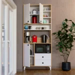Аtlas Кафе Агол Мултифункционален Плакар / Бор - Image 4