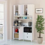 Silva Кафе Агол Мултифункционален Ормар / Бела - Image 4