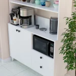 Silva Кафе Агол Мултифункционален Ормар / Бела - Image 5