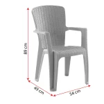 Side 2-ка Rattan Столчиња / Капучино - Image 5