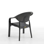 Bamboo 2-ка Rattan Столчиња / Црна - Image 4
