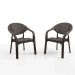 Bamboo 2-ка Rattan Столчиња / Кафеава