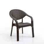 Bamboo 2-ка Rattan Столчиња / Кафеава - Image 3