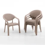 Bamboo 4-ка  Rattan Столчиња / Капучино