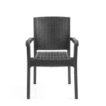 King 4-ка Rattan Столчиња / Црна - Image 2