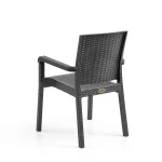 King 2-ка Rattan Столчиња / Црна - Image 4