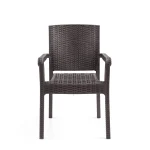 King 2-ка Rattan Столчиња / Кафеава - Image 2