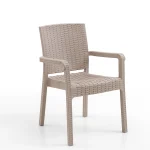 King 4-ка Rattan Столчиња / Капучино - Image 3