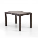 Rattan маса 75x125 см / Кафеава