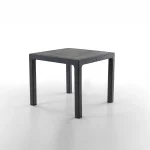 Rattan Маса 90x90 cm / Црна