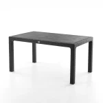Rattan Маса 90x150 cm / Црна