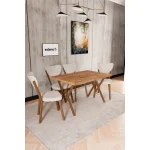 Маса Комплет за 4 Лица Elma / Крем - Image 3