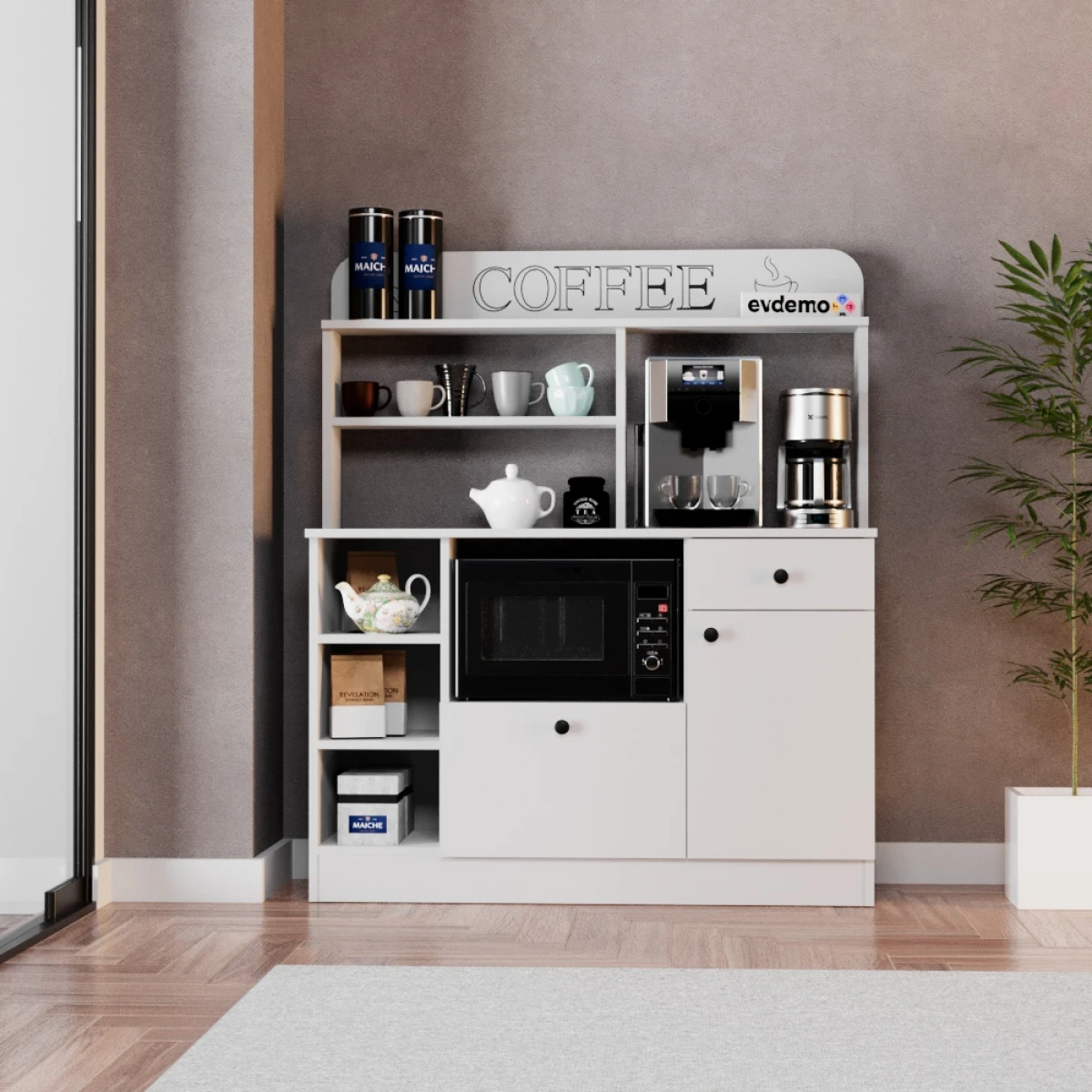 baristadeneme-1200x1200 Бариста Кафе Агол Мултифункционален Ормар / Бела - Image 1