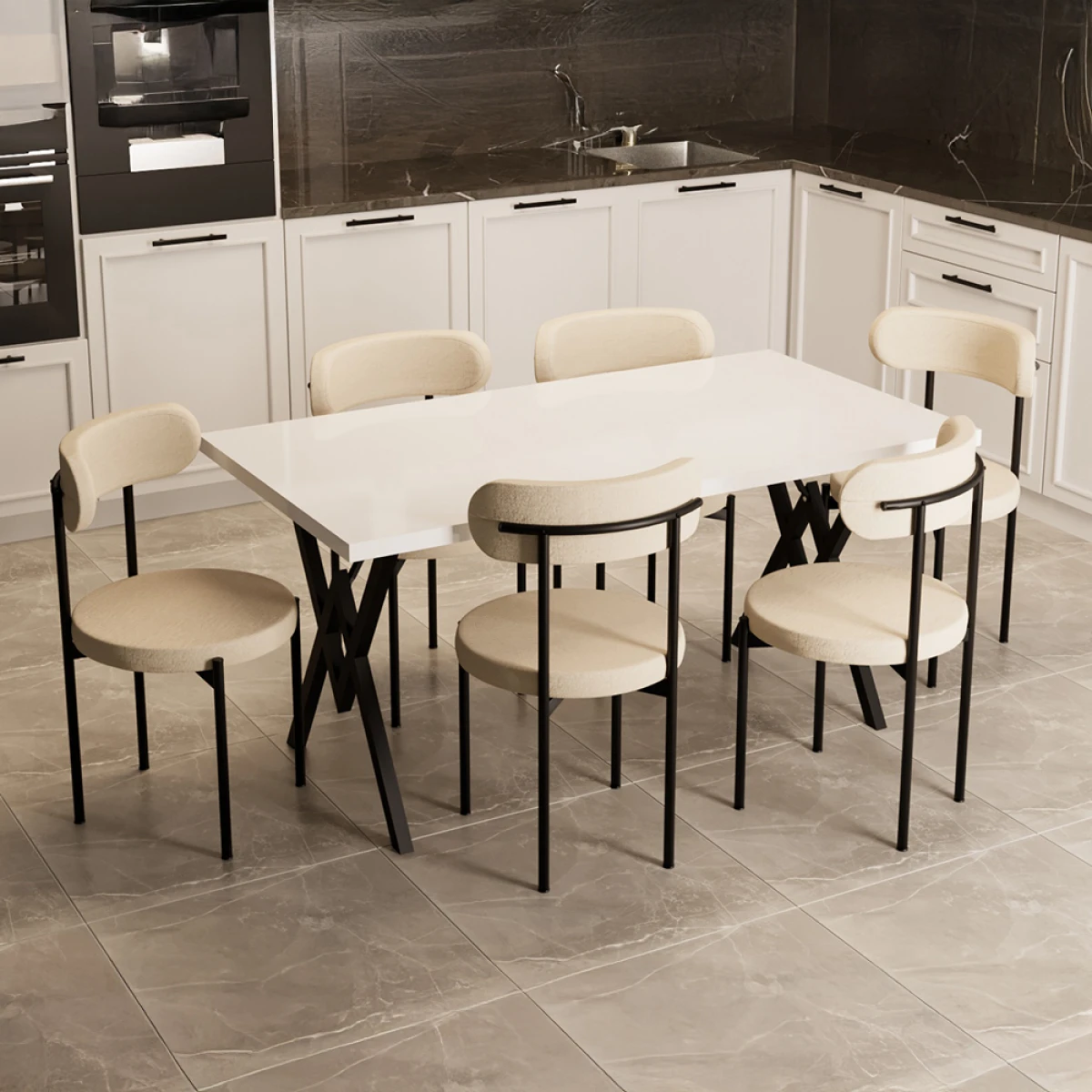 bbb-1200x1200 Тренд Комплет Масичка за 6 Лица / Крем - Image 1