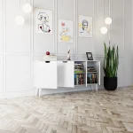 Elegant Декоративна Конзола со 4 Врати / Бела - Image 3
