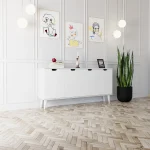 Elegant Декоративна Конзола со 4 Врати / Бела - Image 2
