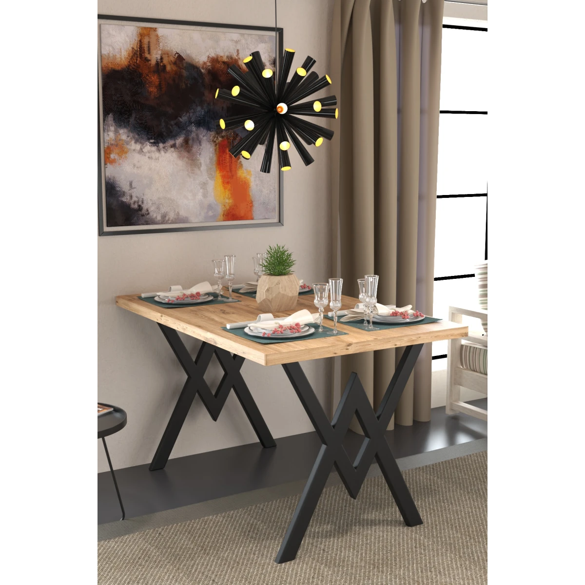 parla-mutfak-masasi-atlantik-cam-1633-1200x1200 Parla Трпезариска Маса / Бор - Image 1