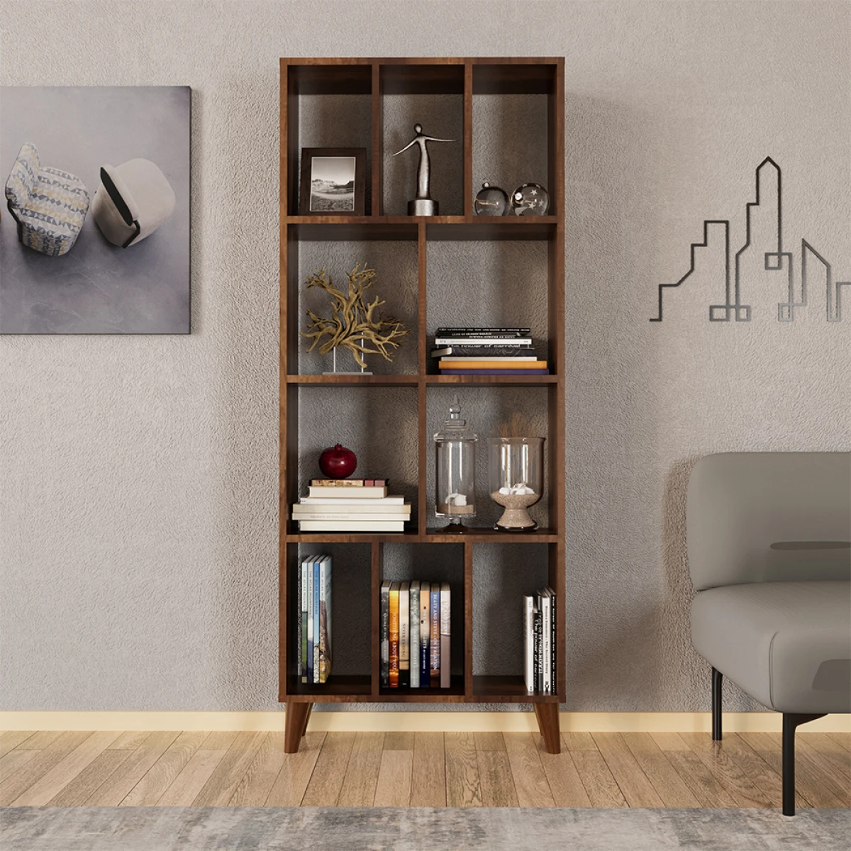 petek_0001_ceviz2-1200x1200 Пчелин Декоративна Библиотека / Орев - Image 1