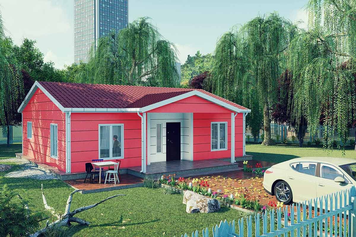 101-m2-celik-ev-45443 101 m² Еднокатна 3+1 Челична Префабрикувана Куќа - Image 1