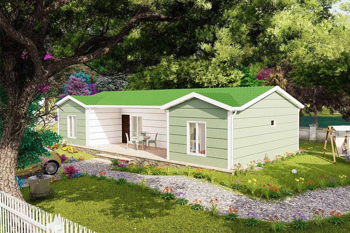 101-metrekare-celik-ev-24956 101 m² Еднокатна 3+1 Челична Префабрикувана Куќа - Image 1