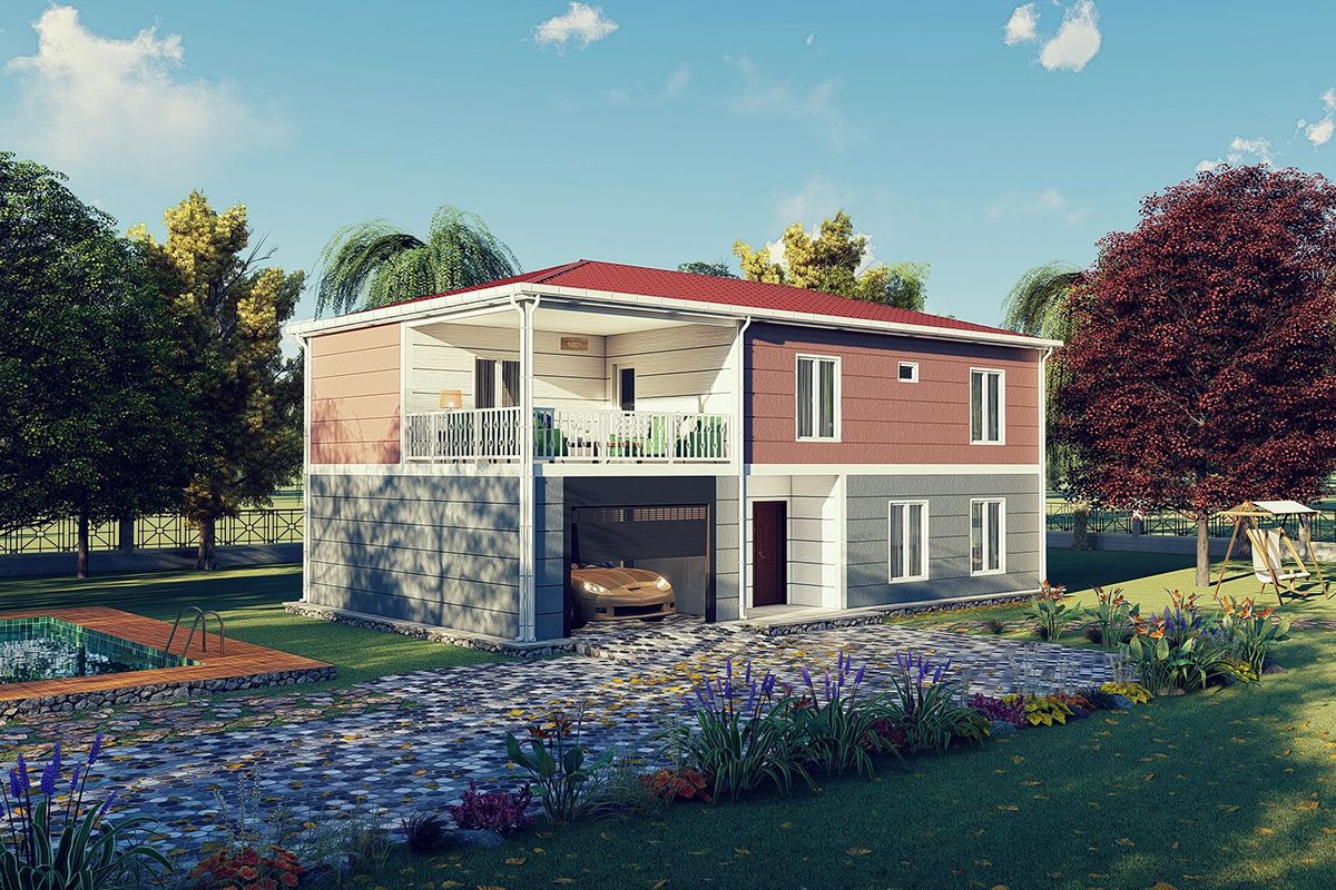 194-m2-celik-ev-95309 194 m² Двоспратна 3+1 Челична Префабрикувана Куќа - Image 1