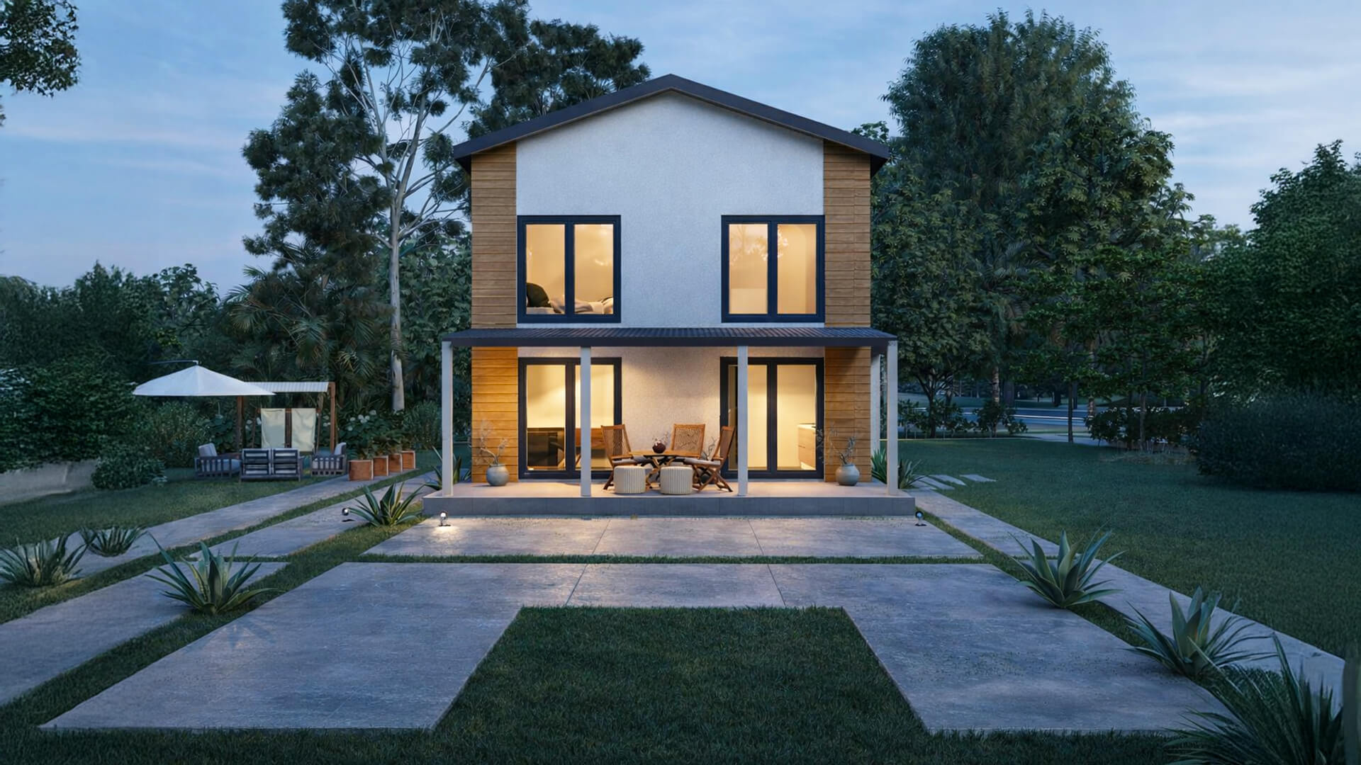 72b0a6839db47bb6bbf2806f7af4ce 120 m² Двокатна Контејнерска Куќа - Image 1