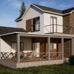 167 m² Двокатна Контејнерска Куќа