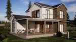 167 m² Двокатна Контејнерска Куќа