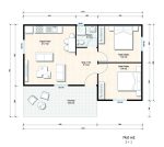 74 m² Еднокатна Контејнерска Куќа - Image 4