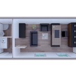 Сендвич Контејнер Кујна и Бања со Тоалет 300x700cm